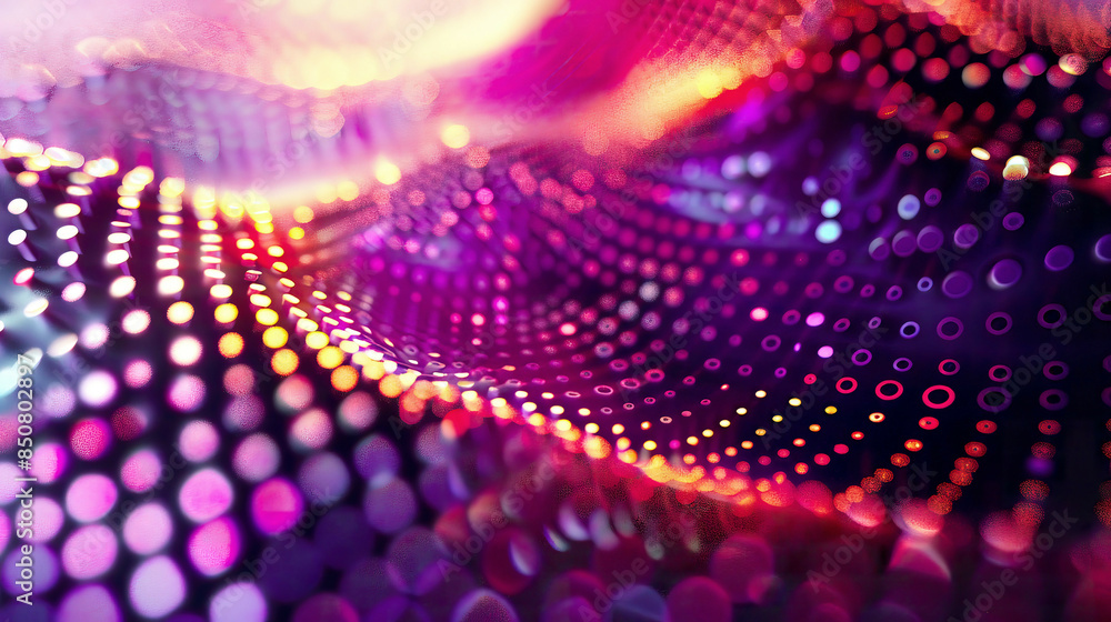 An artistic 3D render of an abstract halftone background made up of varying sizes of dots An artistic 3D render of an abstract halftone background made up of varying sizes of dots