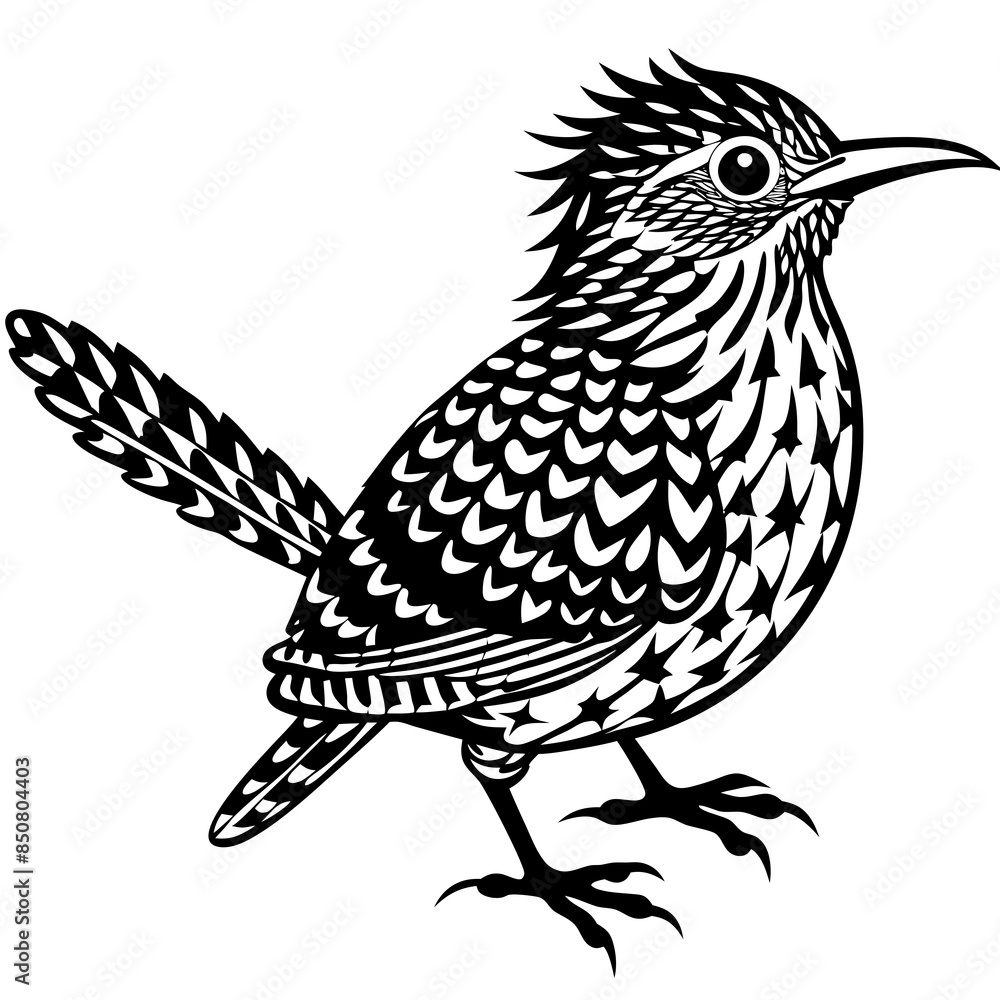 solid-silhouette-cactus-wren-animal-vector solid-silhouette-cactus-wren-animal-vector