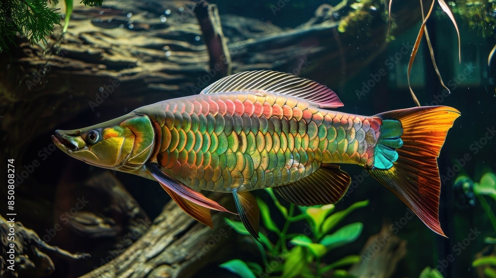 Aserai Fish with Vibrant Scales in Aquatic Habitat