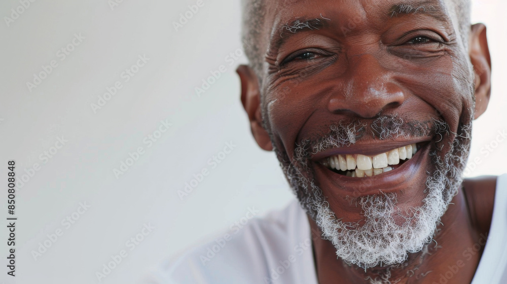 Portrait of a smiling elderly man with a grey beard and wrinkles, emanating warmth and wisdom in a candid moment. Portrait of a smiling elderly man with a grey beard and wrinkles, emanating warmth and wisdom in a candid moment.