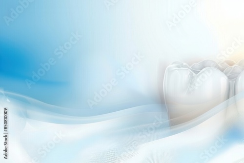 Tooth isolated on blue background.
Digital illustration of Tooth on abstract background