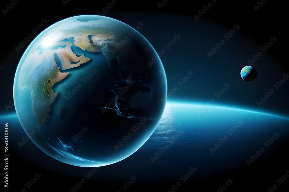 Naklejka premium water planet
