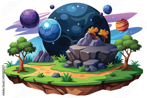 3 d design space planet