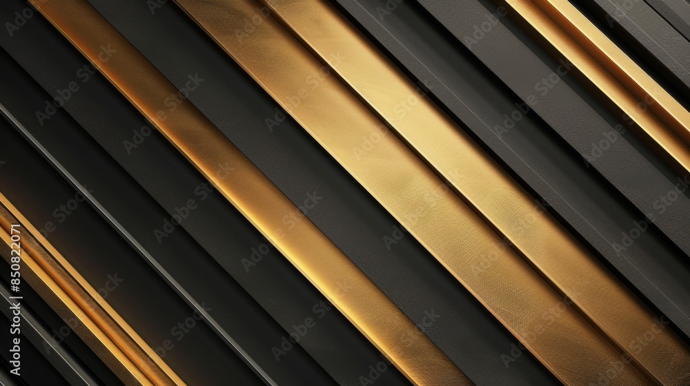 Abstract Geometric Pattern with Gold and Black Abstract Geometric Pattern with Gold and Black