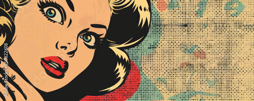 A vintage comic strip with halftone dots and muted colors.