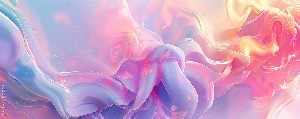 Abstract background with fluid, swirling shapes in pastel hues. Abstract background with fluid, swirling shapes in pastel hues.