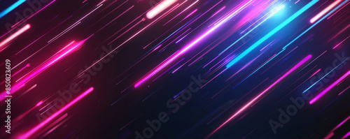 Abstract background with glowing, neon lines in dark, contrasting shades.