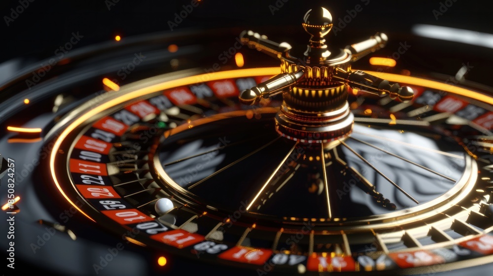 Roulette wheel, Slot machine, Casino chips and coins on the black background. Gambling or lotto concept. Roulette wheel, Slot machine, Casino chips and coins on the black background. Gambling or lotto concept.