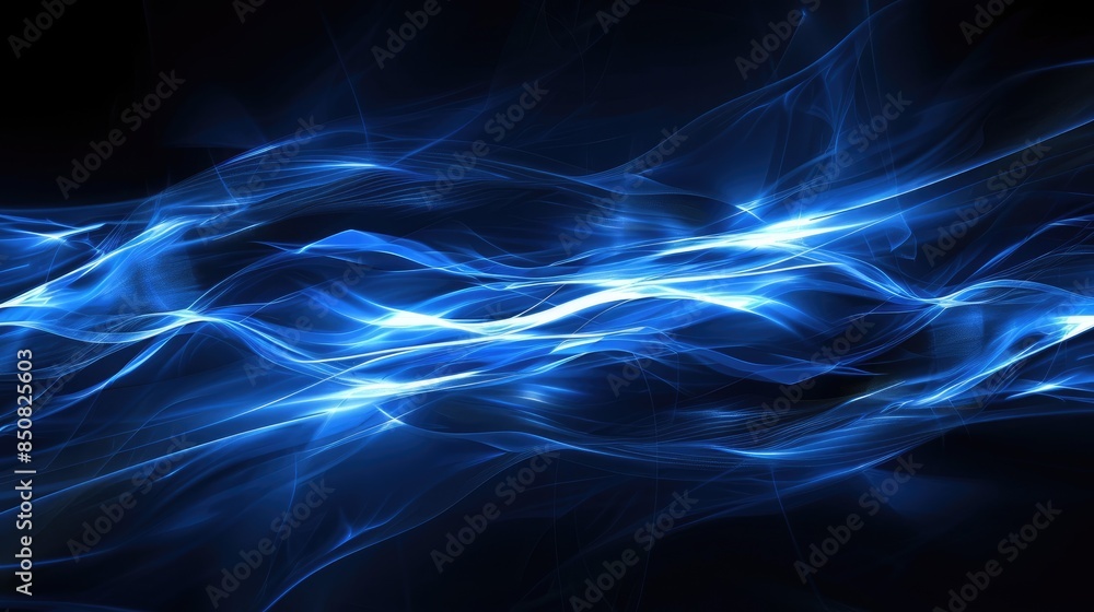 Abstract blue background with futuristic lines and curves, designed to accommodate text easily. Abstract blue background with futuristic lines and curves, designed to accommodate text easily.
