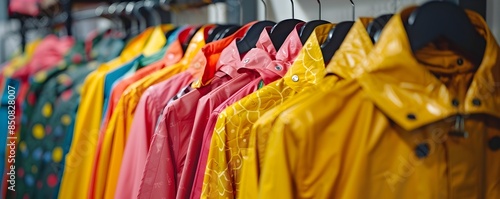 Vibrant Raincoat Collection...
