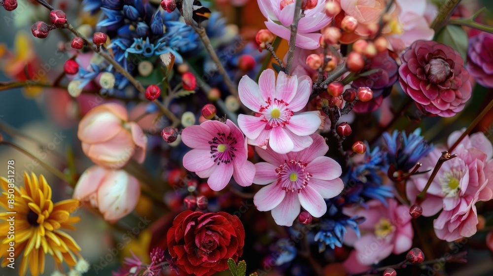 Winter blooms in a variety of hues Winter blooms in a variety of hues