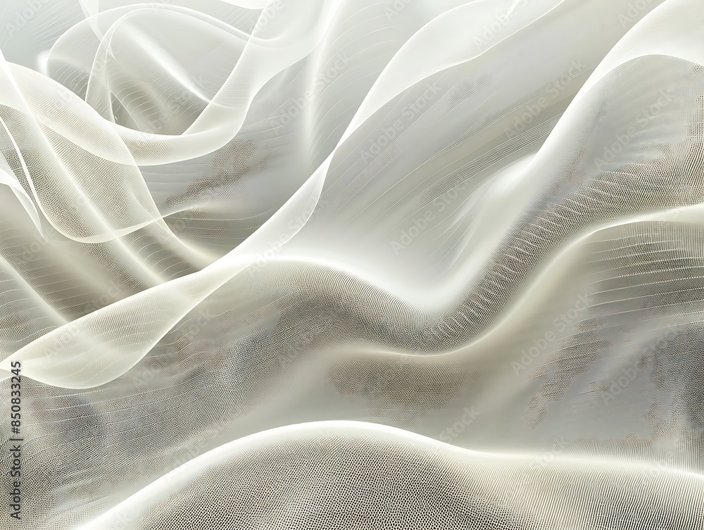 Abstract white line wave background