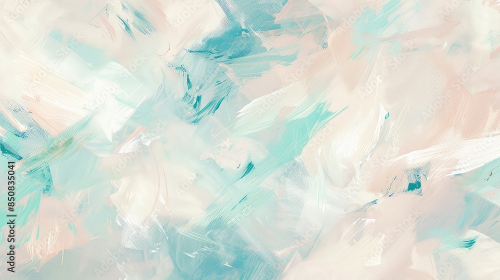 Obraz premium Abstract Pastel Brush Strokes Artistic Background