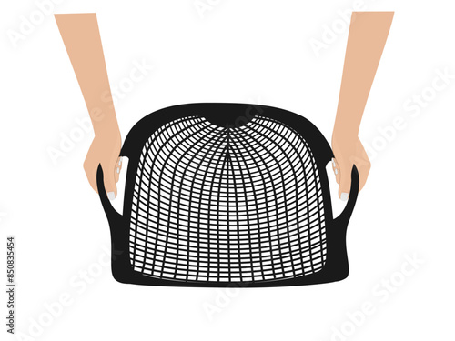 Hod on a white background.