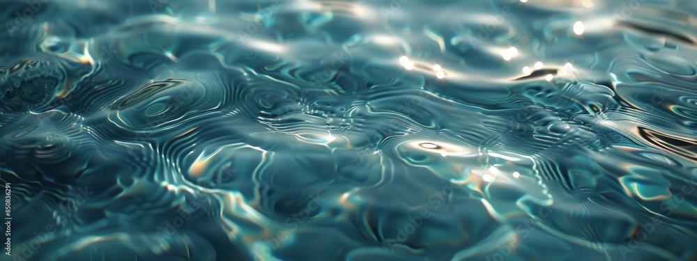 Rippling Water Surface With Sunlight Reflection Rippling Water Surface With Sunlight Reflection