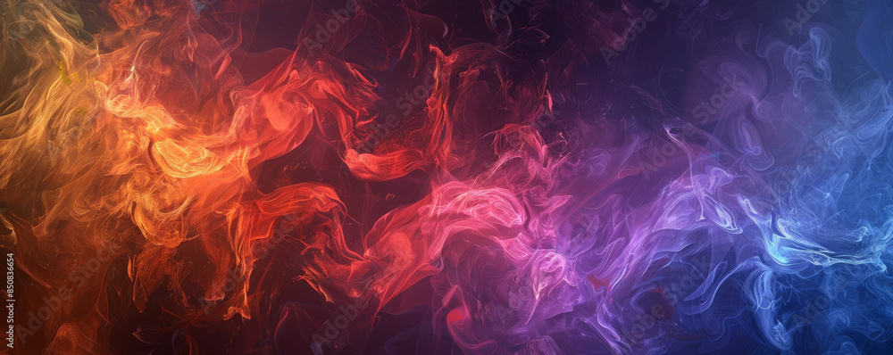 Abstract background with swirling, colorful smoke in dark hues. Abstract background with swirling, colorful smoke in dark hues.