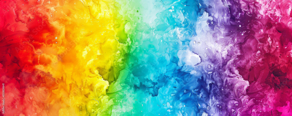 Colorful background with vibrant, tie-dye patterns in rainbow colors. Colorful background with vibrant, tie-dye patterns in rainbow colors.