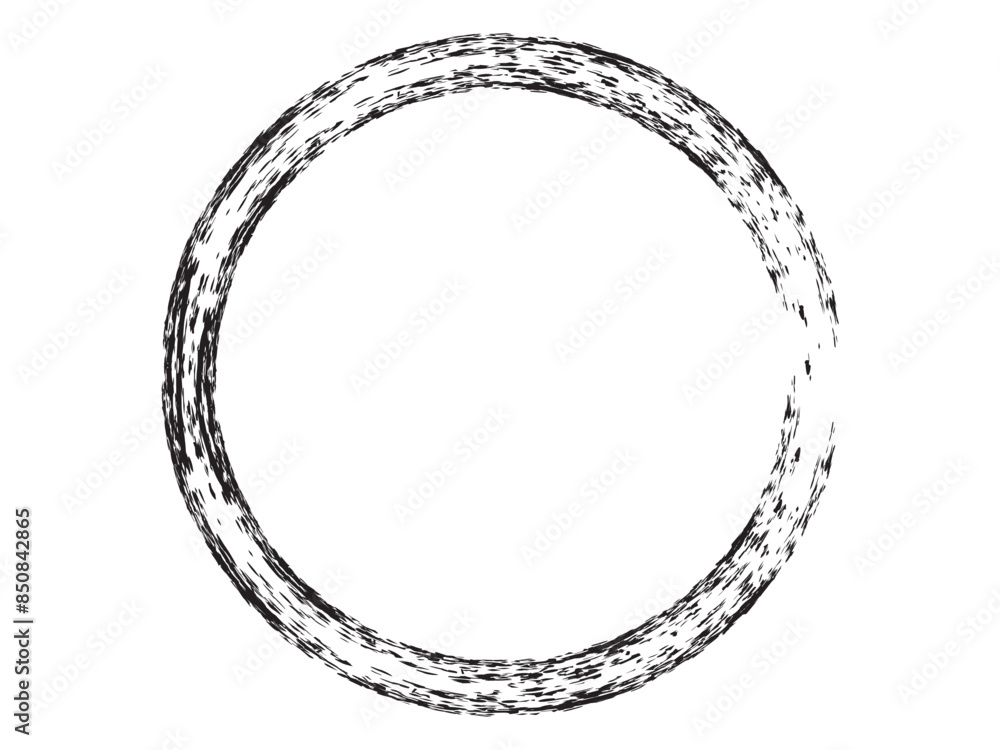Grunge circle made for your project. Grunge circle made of black paint. Grunge oval shape made with art brush. Grunge circle made for your project. Grunge circle made of black paint. Grunge oval shape made with art brush.