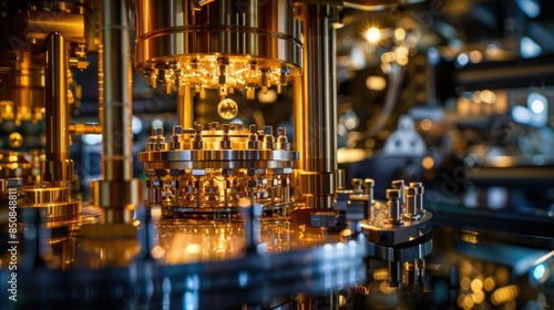 high-tech research lab focused on developing next-generation quantum computing solutions AI generated photo