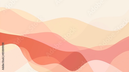 Abstract background with wavy lines in red orange and yellow