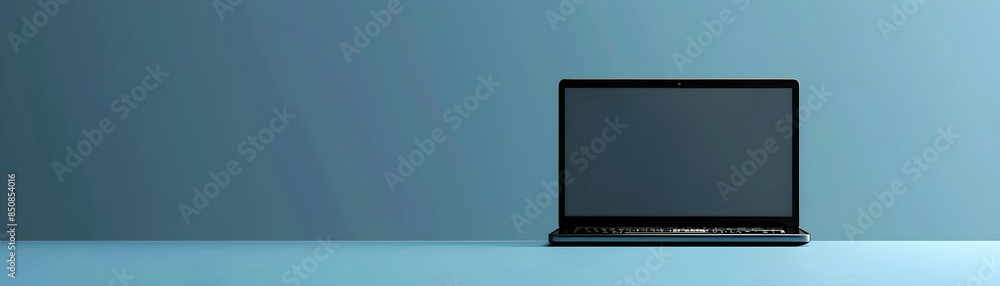 Modern Laptop Icon with Generous Copy Space for Business Presentations Perfect for Morning Work Themes Modern Laptop Icon with Generous Copy Space for Business Presentations Perfect for Morning Work Themes