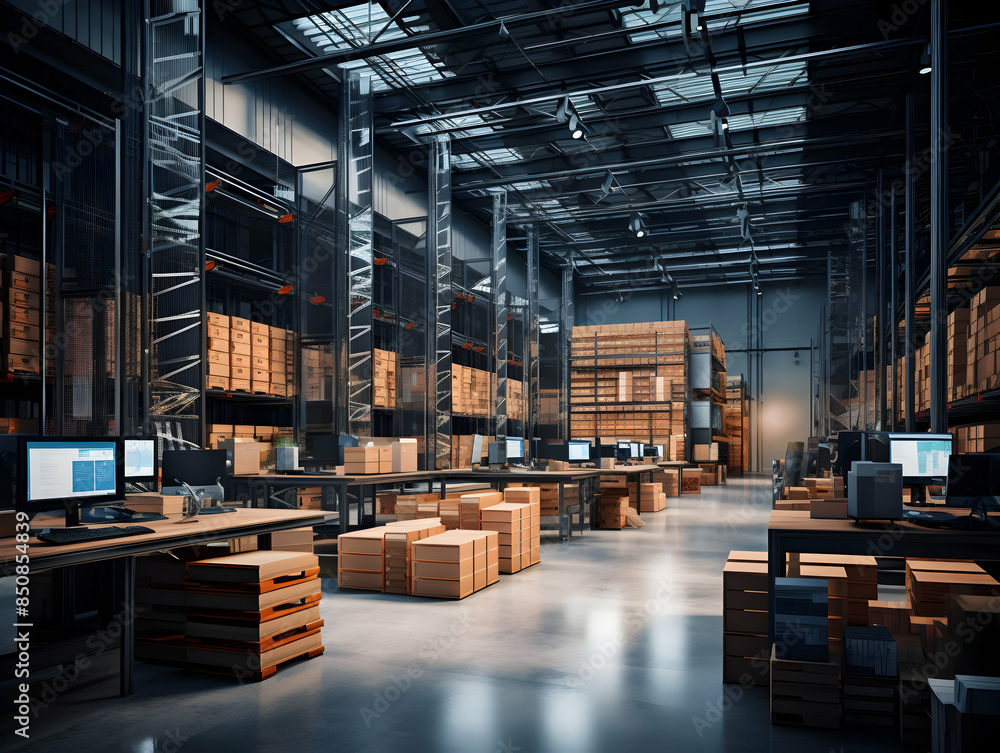 Inside Warehouse Photo, Warehouse industry background with logistic wholesale storehouse, parcel Logistics Warehouse, Warehouse storage Inside Warehouse Photo, Warehouse industry background with logistic wholesale storehouse, parcel Logistics Warehouse, Warehouse storage