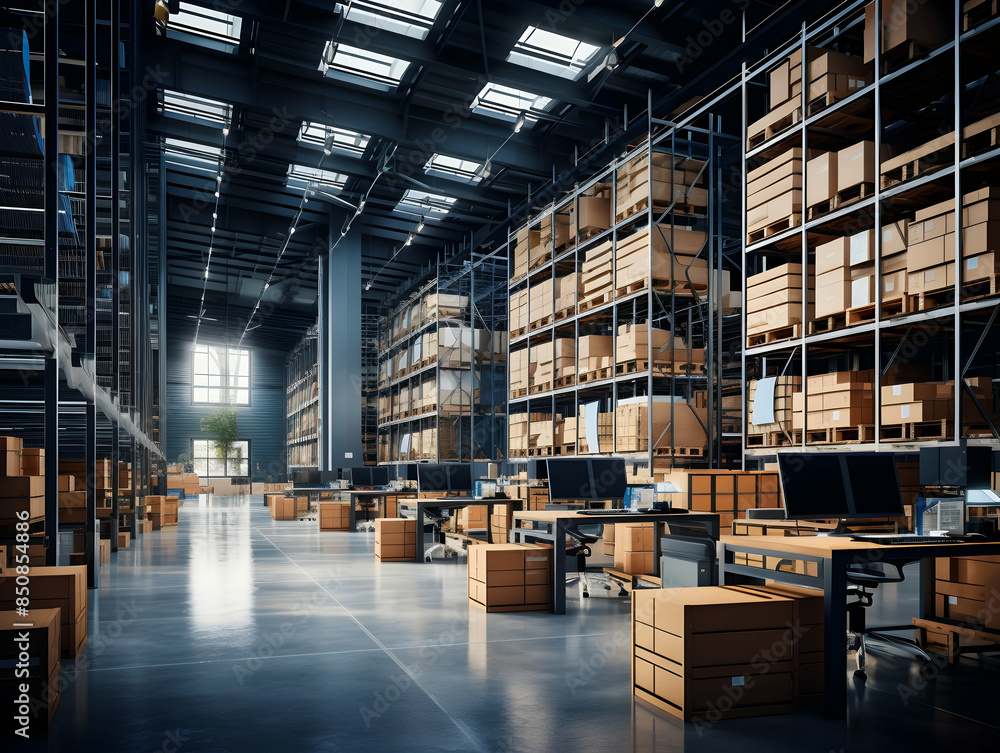 Inside Warehouse Photo, Warehouse industry background with logistic wholesale storehouse, parcel Logistics Warehouse, Warehouse storage Inside Warehouse Photo, Warehouse industry background with logistic wholesale storehouse, parcel Logistics Warehouse, Warehouse storage