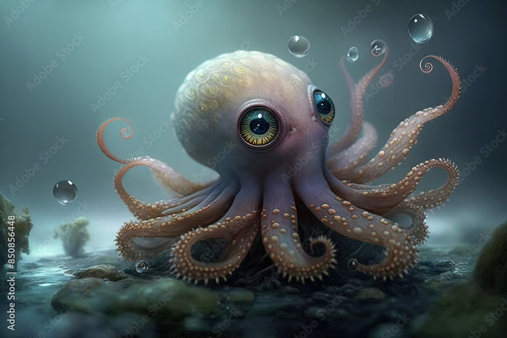 cute baby octopus in the sea cute baby octopus in the sea