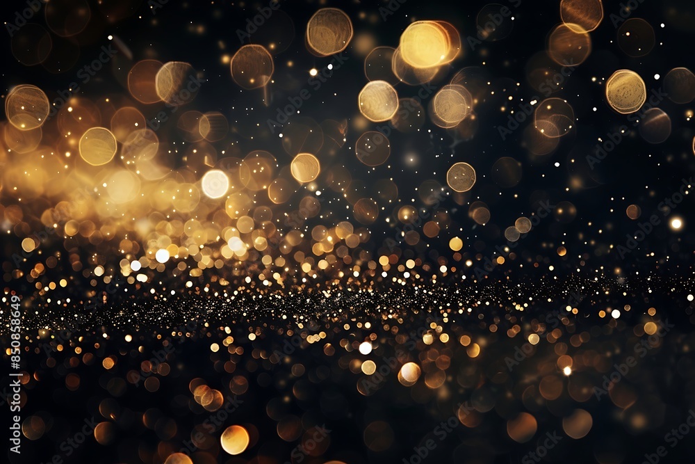 Blurry image of a black and gold background Blurry image of a black and gold background