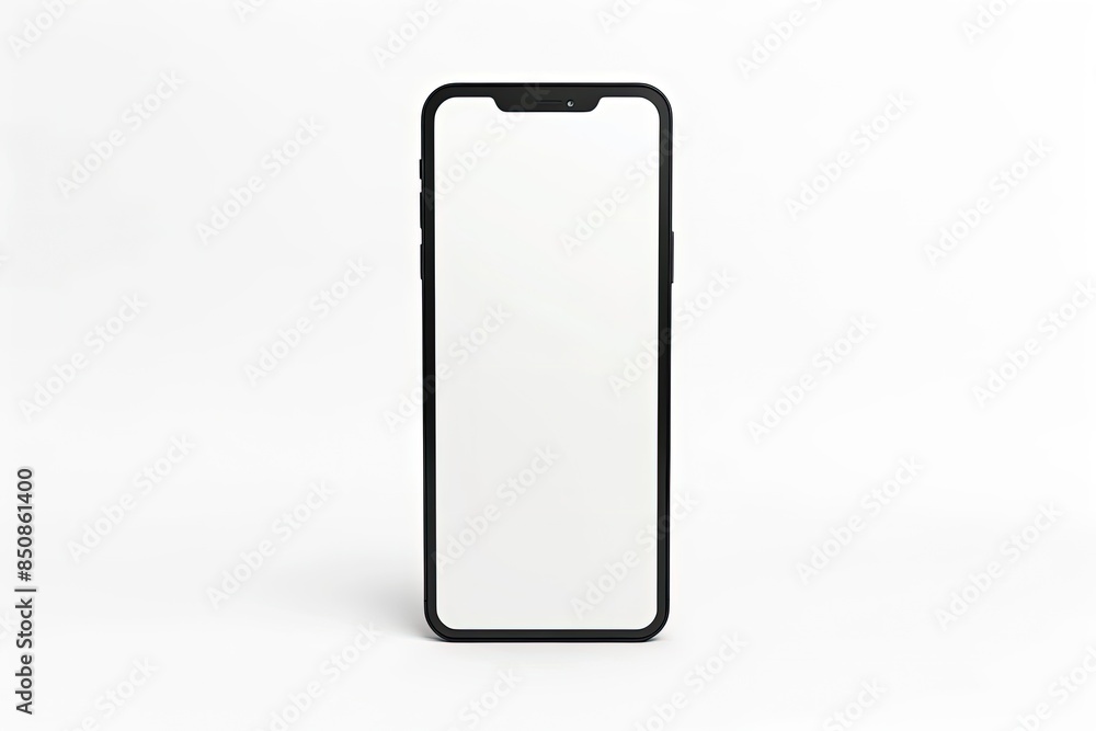 phone with blank screen mockup isolated on white background phone with blank screen mockup isolated on white background
