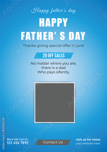 Father ,s day poster design