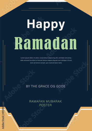 Ramadan kareem flyer template