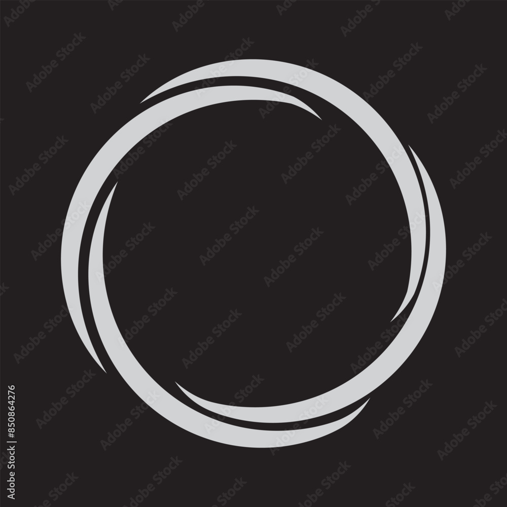 Round circular banner frames, borders, vector hand drawn, circular markers highlighting text Round circular banner frames, borders, vector hand drawn, circular markers highlighting text