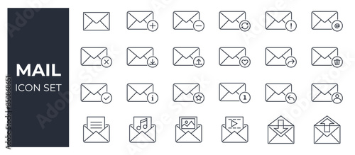 Mail, Email and envelop icon
