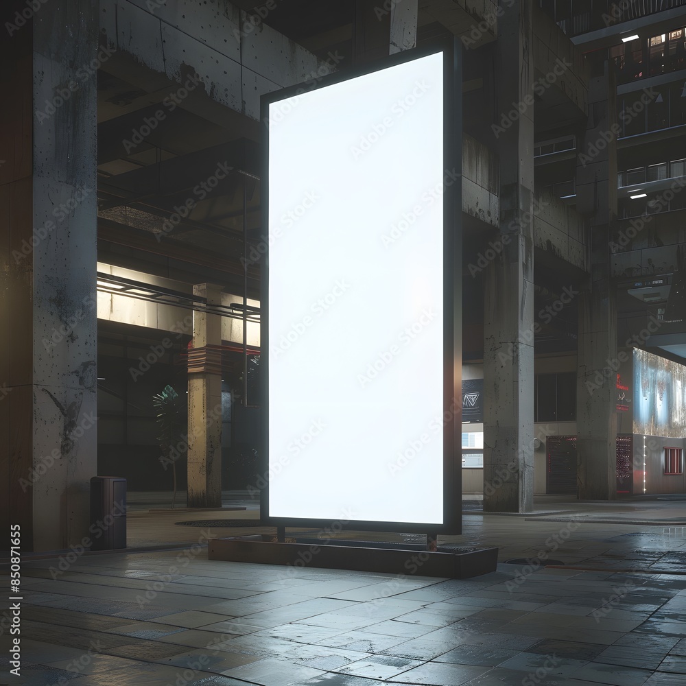 Black vertical display mockup Black vertical display mockup