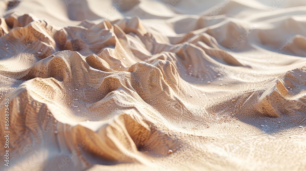 Serene Sand Dunes in Soft Sunlight Serene Sand Dunes in Soft Sunlight