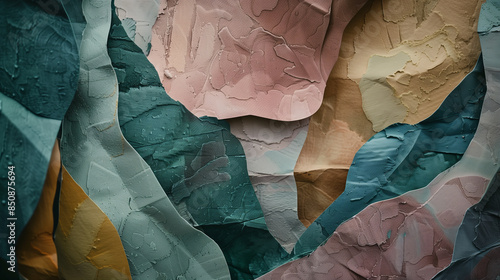 Wallpaper Mural Abstract Textured Layers of Pastel and Earth Tones Torontodigital.ca