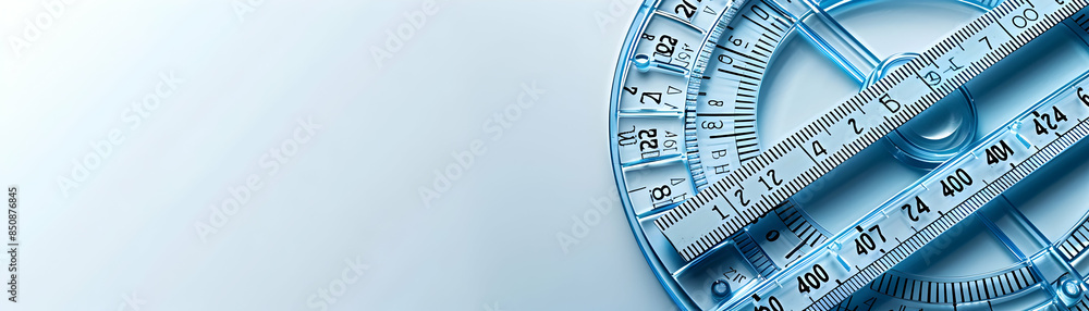 Photo Realistic Ruler and Protractor Icon with Space for Text on Clean Background Versatile School Geometry Illustration Perfect for Back to School Themes Photo Realistic Ruler and Protractor Icon with Space for Text on Clean Background Versatile School Geometry Illustration Perfect for Back to School Themes