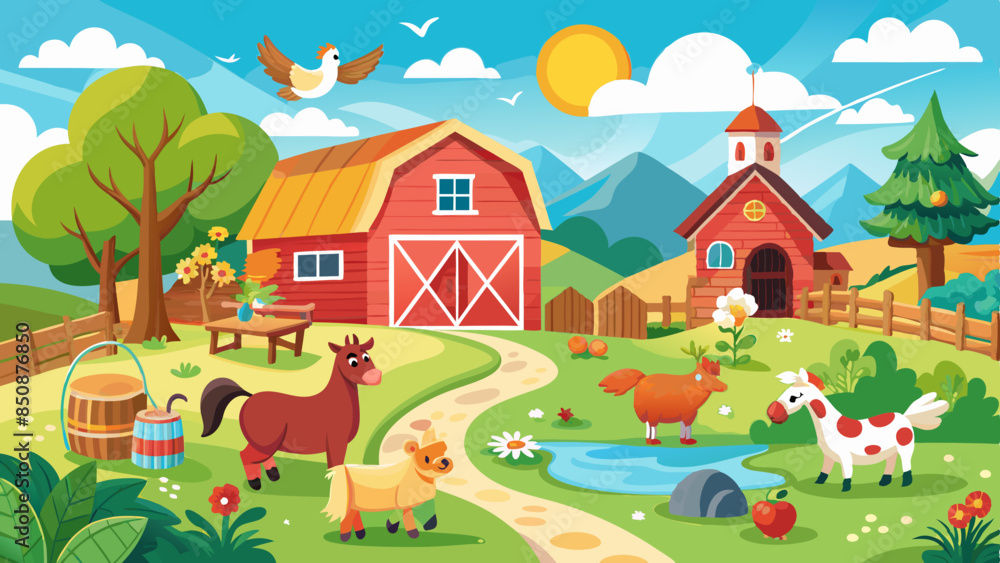 a-nice-farm-with-different-animals a-nice-farm-with-different-animals