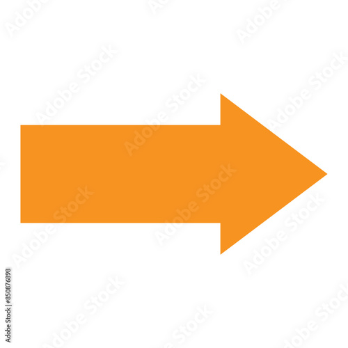 Free Download Thick arrow icon vector styles isolated on white background. orange large forward or right pointing solid long arrow icon sketched as vector symbol. Vector illustration. Eps file 1. - GFXLoad