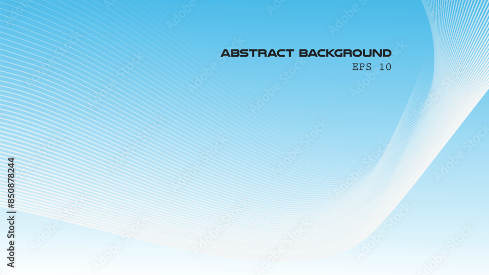 Blue abstract gradient background with curve line for backdrop or presentation Blue abstract gradient background with curve line for backdrop or presentation