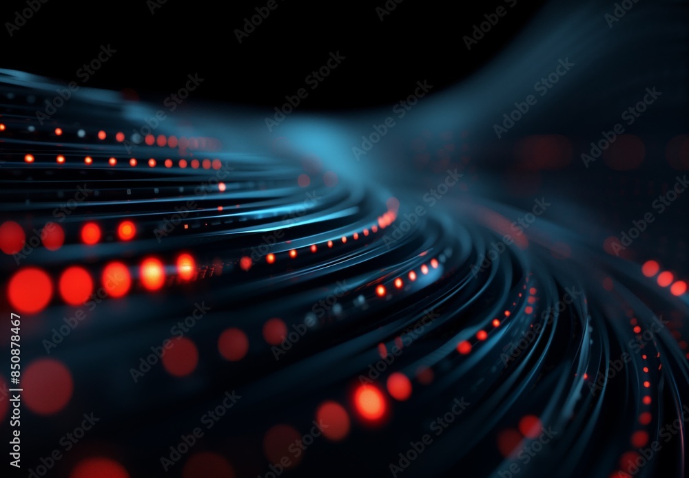 Vibrant Light Trails in Motion, Digital Data Flow, High-tech Technology Progress Vibrant Light Trails in Motion, Digital Data Flow, High-tech Technology Progress