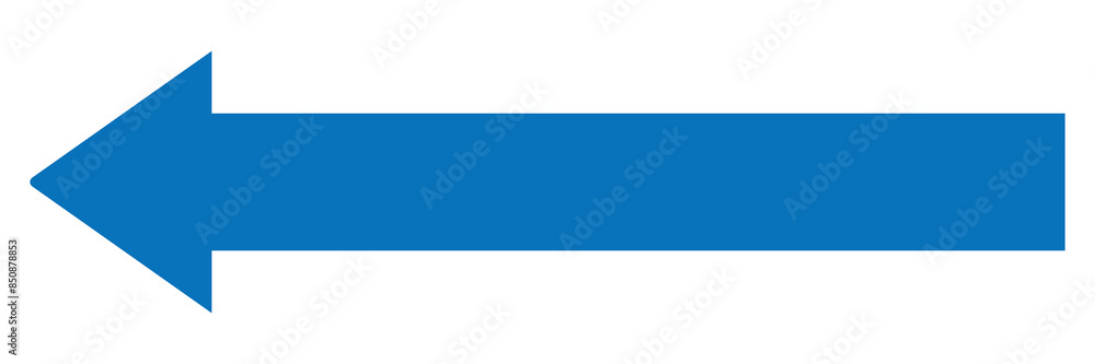 Blue arrow left to the - vector, isolated on white background. Vector illustration. Eps file 15. Blue arrow left to the - vector, isolated on white background. Vector illustration. Eps file 15.