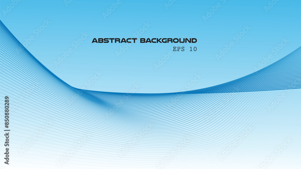 Blue abstract gradient background with curve line for backdrop or presentation Blue abstract gradient background with curve line for backdrop or presentation