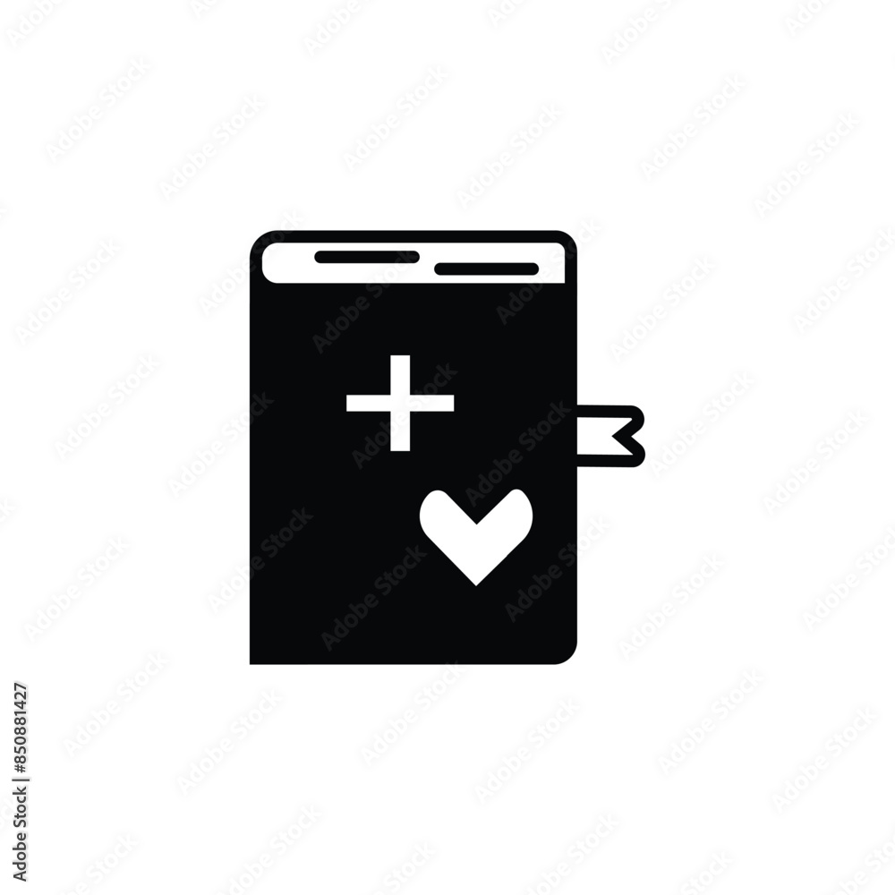 Obraz premium medical handbook vector type icon