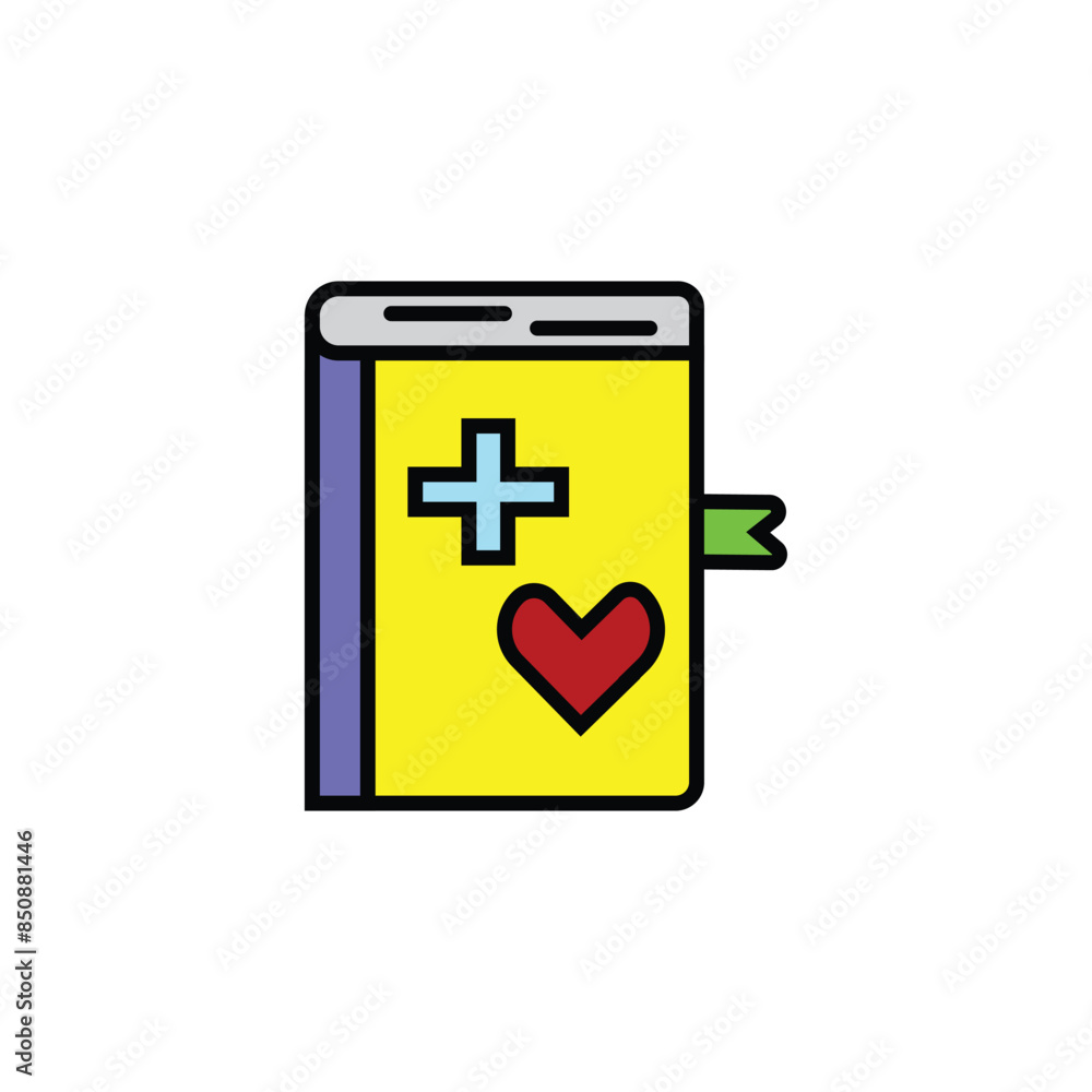 Obraz premium medical handbook vector type icon