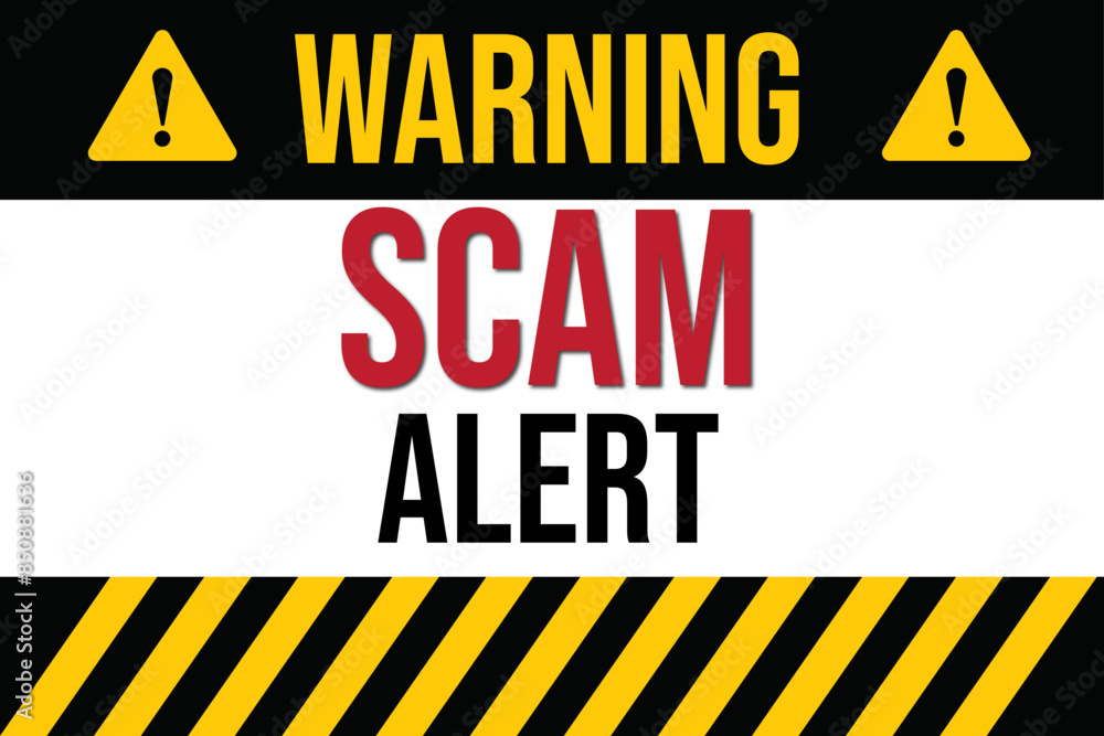 Fototapeta premium Scam Alert, Alert Icon, Icon
