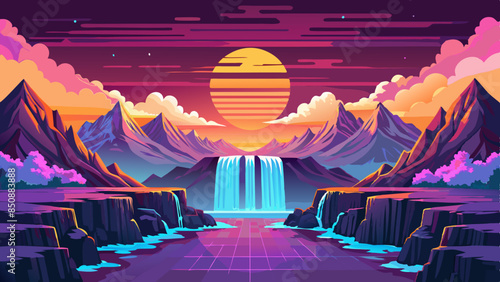high-quality--8k--ultra-hd-a-beautiful-waterfall