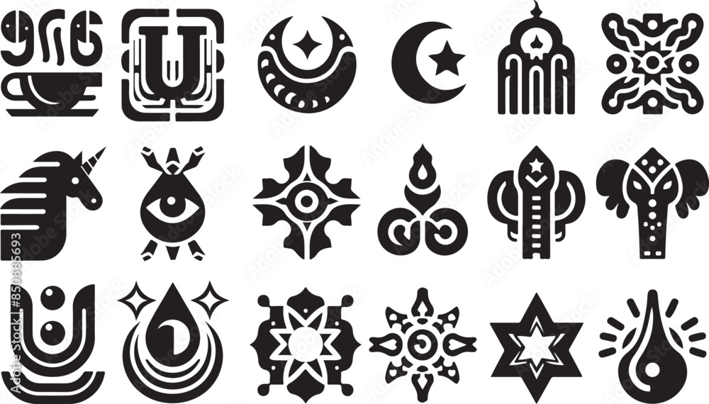 unic shape set black color design . solid white color background. Set with different Y2k elements for design.Trendy geometric brutalism forms unic shape set black color design . solid white color background. Set with different Y2k elements for design.Trendy geometric brutalism forms