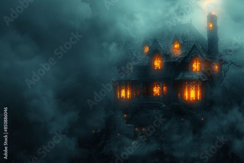 Haunted House in the Fog